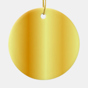 Faux Gold Metallic look - Aangepaste lege Sjabloon Keramisch Ornament
