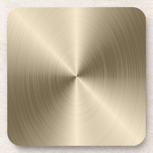 Faux Gold Metallic look Bier Onderzetter (Voorkant)