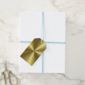 Faux Gold Metallic look Blank Elegante Sjabloon Cadeaulabel (Met Touw)