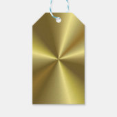 Faux Gold Metallic look Blank Elegante Sjabloon Cadeaulabel (Voorkant)