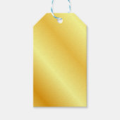Faux Gold Metallic look Blank Sjabloon elegant Cadeaulabel (Voorkant)
