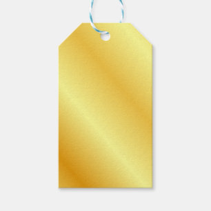 Faux Gold Metallic look Blank Sjabloon elegant Cadeaulabel