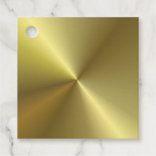 Faux Gold Metallic Look Custom Elegant Blank Bedankjes Labels