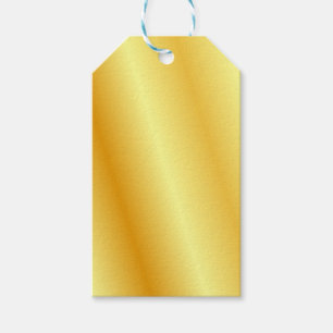 Faux Gold Metallic look elegant blanco Sjabloon Cadeaulabel