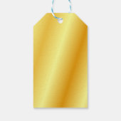 Faux Gold Metallic look elegant blanco Sjabloon Cadeaulabel (Achterkant)