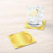 Faux Gold Metallic look elegant blanco Sjabloon Kartonnen Onderzetters (Insitu)