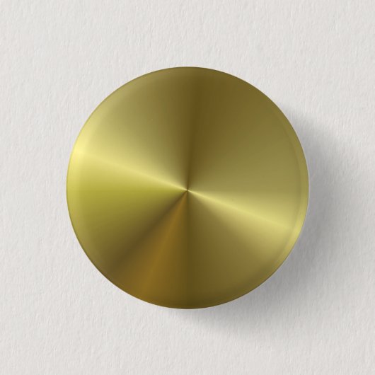 Faux Gold Metallic look elegant blanco Sjabloon Ronde Button 3,2 Cm (Voorkant)