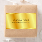 Faux Gold Metallic look elegant Glamoureus Etiket (Insitu)