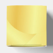 Faux Gold Metallic look elegant Moderne Sjabloon Bedankdoosjes (Bovenkant)