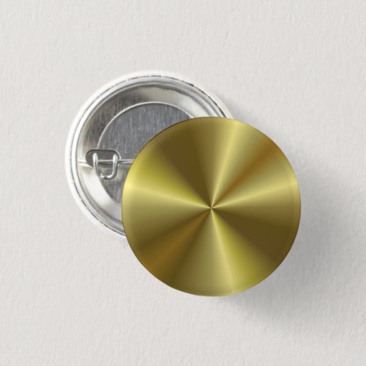 Faux Gold Metallic look Glamoureus Blank Sjabloon Ronde Button 3,2 Cm (Voorkant /achterkant)