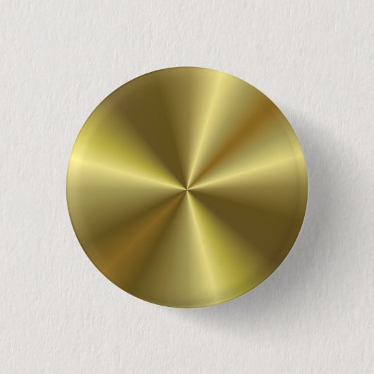 Faux Gold Metallic look Glamoureus Blank Sjabloon Ronde Button 3,2 Cm (Voorkant)