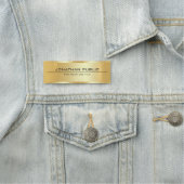 Faux Gold Metallic look Modern Elegant Eenvoudig Naamplaatje (In situ)