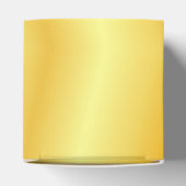 Faux Gold Metallic look Modern Elegant Sjabloon Bedankdoosjes (Bovenkant)