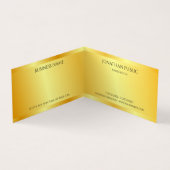 Faux Gold Metallic look Modern Luxury Sjabloon Visitekaartje (Binnen)