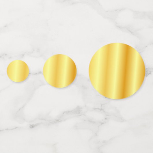 Faux Gold Metallic look Moderne Sjabloon elegant Confetti (Voorkanten)