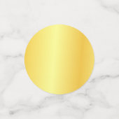 Faux Gold Metallic look Moderne Sjabloon elegant Confetti (Kleine voorkant)