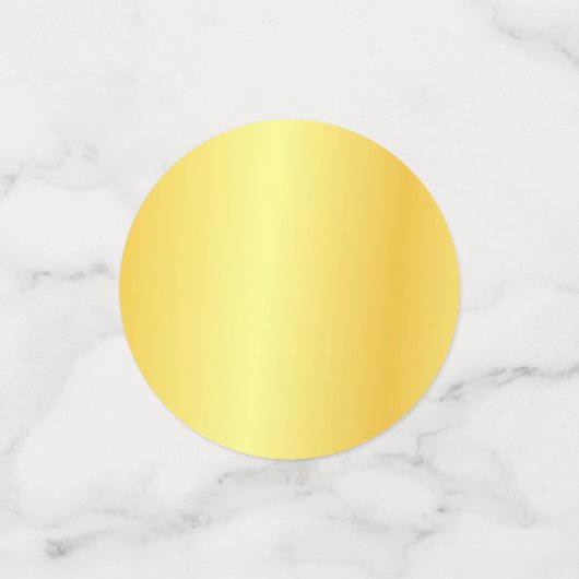 Faux Gold Metallic look Moderne Sjabloon elegant Confetti (Kleine voorkant)