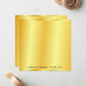 Faux Gold Metallic look Sjabloon op maat (Voorkant / Achterkant in situ)