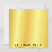 Faux Gold Metallic look Sjabloon op maat (Achterkant)