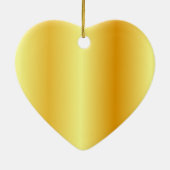 Faux Gold Metallic look Trendy Handgeschreven scri Keramisch Ornament (Achterkant)