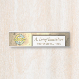 Faux Gold Metallic Luxe naamplaat Executive Kantoo