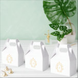 Faux Gold Minimal Monogram Bedankdoosjes<br><div class="desc">Also available in other colors</div>