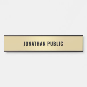 Faux Gold-minimalistisch design - modern, elegant  Deurbordje