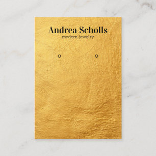 Faux GOLD Modern Bold Sieraden Oorbel Display Visitekaartje