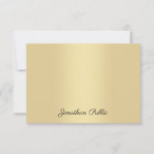 Faux Gold Modern Calligraphy Script Name Sjabloon (Voorkant)