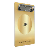 Faux Gold Modern Elegant Monogramed Sjabloon Mini Klembord (Schuin)