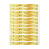 Faux Gold Modern Elegant persoonlijke Sjabloon (Vel)