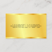 Faux Gold Modern Elegant Professional personaliser Visitekaartje (Achterkant)