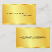 Faux Gold Modern Elegant Professional personaliser Visitekaartje (Voorkant / Achterkant)