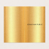 Faux Gold Modern minimalist - Professioneel Visitekaartje (Buitenkant ongevouwen)