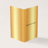 Faux Gold Modern minimalist - Professioneel Visitekaartje (Buitenkant)
