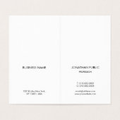 Faux Gold Modern minimalist - Professioneel Visitekaartje (Binnenkant ongevouwen)