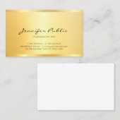 Faux Gold Modern minimalist - Professioneel Visitekaartje (Voorkant / Achterkant)