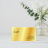 Faux Gold Modern minimalist - Professioneel Visitekaartje (Staand voorkant)