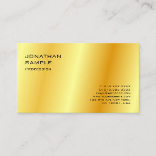 Faux Gold Modern minimalist - Professioneel Visitekaartje