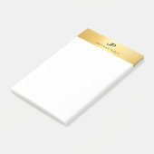 Faux Gold Modern Professional Elegant Sjabloon Post-it® Notes (Schuin)