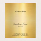 Faux Gold Modern Professional Trendy Visitekaartje (Binnenkant ongevouwen)
