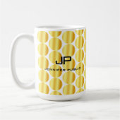 Faux Gold Monogram - Aangepaste Sjabloon Koffiemok (Links)