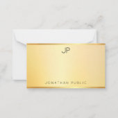 Faux Gold Monogram Sjabloon Modern Minimalist (Voorkant)