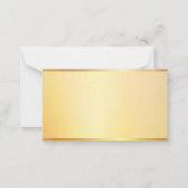 Faux Gold Monogram Sjabloon Modern Minimalist (Achterkant)