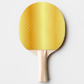 Faux Gold Monogrammed Elegant Modern Sjabloon Tafeltennisbatje (Achterkant)