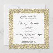 FAUX GOLD MOSAIC STIPPEN GRAND OPENING CEREMONY KAART (Voorkant)