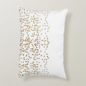 Faux Gold Mr en Mrs Monogram Wedding Decoratief Kussen (Achterkant (Verticaal))