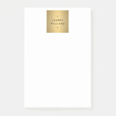 Faux Gold Naam Logo Post-it® Notes (Voorkant)
