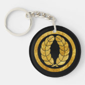  Faux Gold Nakagawa Japan Mon Grafisch Sleutelhanger (Voorkant)