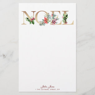 faux Gold Noel design kerstfeestartikel Briefpapier